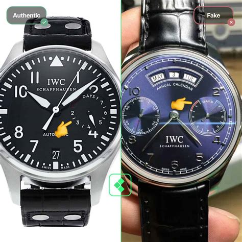 iwc real vs fake|iwc counterfeit watches.